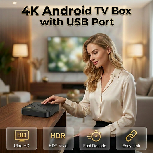 📺🔥 ¡OFERTA 50% OFF! Android TV Box 4K – Streaming Ultra HD y Rendimiento Fluido