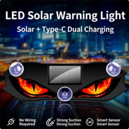 🚗🔆 Luz de emergencia LED para coche con energía solar – ¡50 % de descuento! Funciona con energía solar, es resistente a la intemperie y se activa automáticamente al anochecer, para mayor seguridad en la carretera. 🔥🛡️