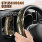Funda de volante segmentada con diseño de mosaic