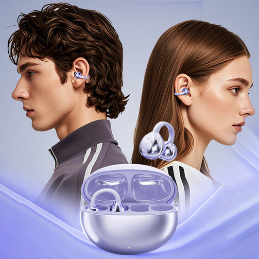 🎧 ¡50% DE DESCUENTO! ✨ Auriculares Bluetooth 5.4 de oreja abierta con clip y cancelación de ruido 🌍🏃‍♂️