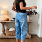 👖 ¡50% DE DESCUENTO POR TIEMPO LIMITADO! ✨ Pantalones vaqueros cortos elásticos informales para mujer – Corte recto, cintura media, múltiples bolsillos 🌿