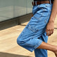 👖 ¡50% DE DESCUENTO POR TIEMPO LIMITADO! ✨ Pantalones vaqueros cortos elásticos informales para mujer – Corte recto, cintura media, múltiples bolsillos 🌿
