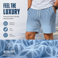 ⏳Oferta por tiempo limitado⏰ Conjunto de camiseta con cuello y pantalón corto para hombre con estampado geométrico: diseño moderno y transpirable para un look coordinado 🔷