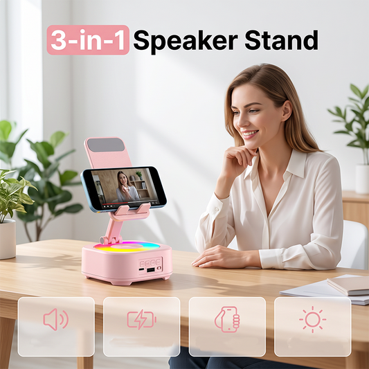 🔥🔥🔥Altavoz Bluetooth 3 en 1 con soporte para teléfono