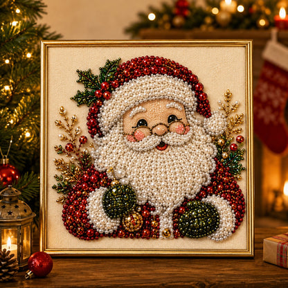 🎄🔥 50% OFF POR TIEMPO LIMITADO | Kit de Pintura con Perlas 3D Navideñas ✨ Crea una decoración brillante y acogedora hecha a mano para tu hogar