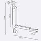 Percha con ganchos plegables