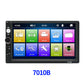 Reproductor MP5 para coche de 7 pulgadas, 2 DIN, con pantalla táctil y Bluetooth.