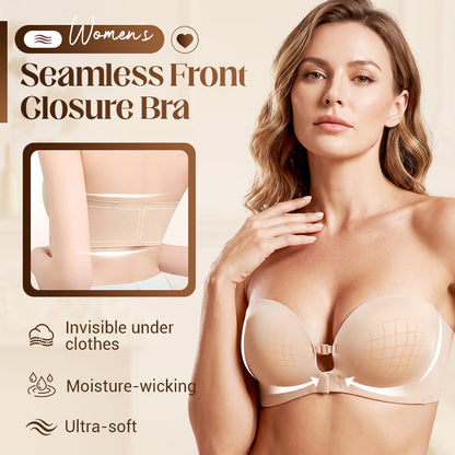 💜 Sujetador sin costuras con cierre frontal y tirantes ajustables