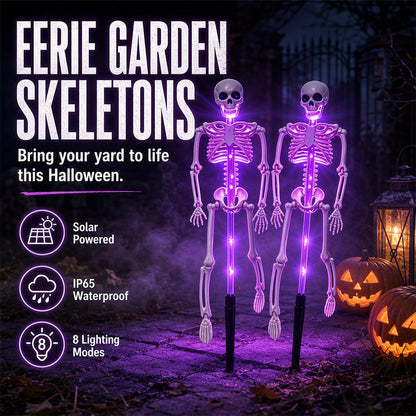 🎁Novedades 2026 ¡50% de descuento!💥 Luces solares de calavera para jardín con un brillo espeluznante que cambia de color 👻 ¡Ideales para crear un ambiente tenebroso en el patio, el porche y el camino! 🪦💡