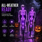 🎁Novedades 2026 ¡50% de descuento!💥 Luces solares de calavera para jardín con un brillo espeluznante que cambia de color 👻 ¡Ideales para crear un ambiente tenebroso en el patio, el porche y el camino! 🪦💡
