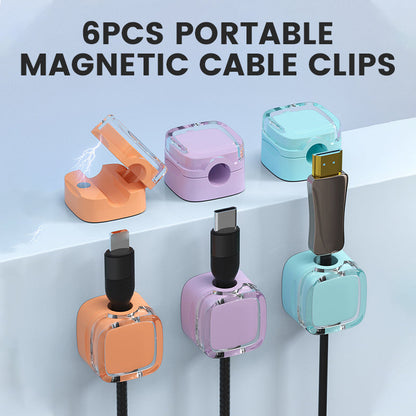 Clips magnéticos portátiles para cables