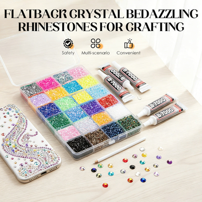 Kristall-Strasssteine mit flacher Rückseite zum Basteln