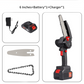 🪓 Mini sierra portátil sin escobillas: motor potente, batería de larga duración, ligera y ergonómica. Perfecta para podar, trabajar la madera y jardinería: ¡segura y eficiente! 🌳🔋