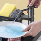 🧽Dispensador de jabón empotrable para fregadero de cocina – Bomba de detergente giratoria 360° con rejilla para esponjas y manguera de 100 cm