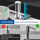 🧽Dispensador de jabón empotrable para fregadero de cocina – Bomba de detergente giratoria 360° con rejilla para esponjas y manguera de 100 cm