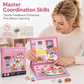 Libro magnético silencioso para niños, rompecabezas plegable con escena, juguete educativo temprano para niños y niñas.