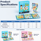 Libro magnético silencioso para niños, rompecabezas plegable con escena, juguete educativo temprano para niños y niñas.