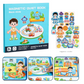 Libro magnético silencioso para niños, rompecabezas plegable con escena, juguete educativo temprano para niños y niñas.