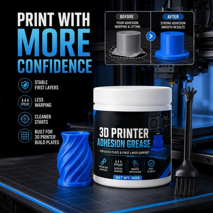 🖨️ Grasa adhesiva para la base de impresión 3D para unas primeras capas más fiables.