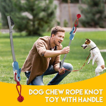 🐾¡Gran oferta! 70% de descuento🐾 Juguete masticable de cuerda con nudo para perros con asa.