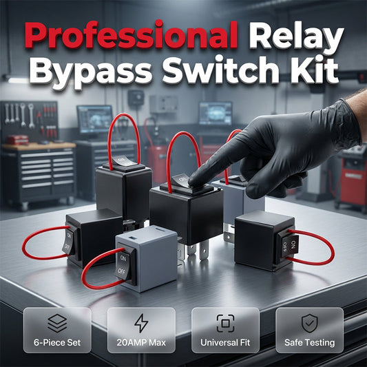 Probador de Relevadores Automotrices y Juego de Puentes Bypass