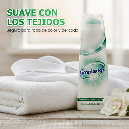 Gel Quitamanchas Enzimático Potente con Cepillo