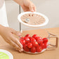 Cesta de escurridor de cocina multifuncional con tapa