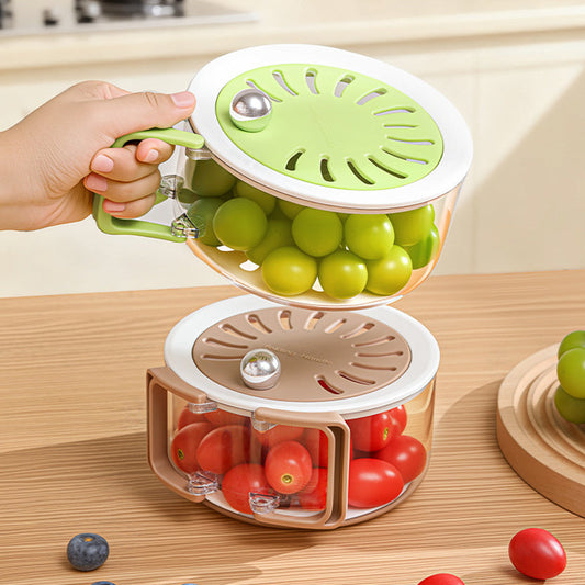 Cesta de escurridor de cocina multifuncional con tapa