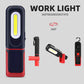 Linterna de trabajo LED COB recargable con base magnética
