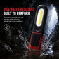 Linterna de trabajo LED COB recargable con base magnética