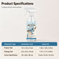 Spray limpiador de residuos de leche para varilla de vapor