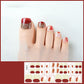Pegatinas de gel semicuradas para uñas de los pies