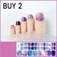 Pegatinas de gel semicuradas para uñas de los pies