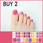 Pegatinas de gel semicuradas para uñas de los pies