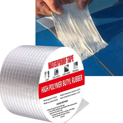 🛡️💧 Cinta Impermeable de Aluminio Reforzado – Sella Grietas, Techos y Tuberías, Resistente a la Intemperie y Temperaturas Extremas ☀️❄️