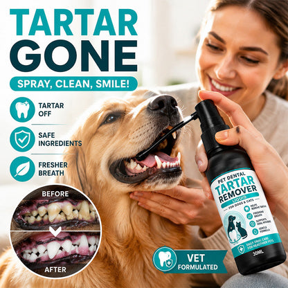 Spray limpiador dental suave para mascotas