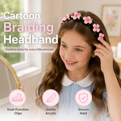 Diadema con dibujos animados para niñas