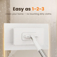 Retractable Snap Grip Mini Flat Mop