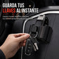 🔑 50% dto. Organizador de llaves para coche – compartimento ABS, gancho resistente y ranura para tarjetas. Adiós al desorden en la consola! ✨🚗