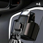 🔑 50% dto. Organizador de llaves para coche – compartimento ABS, gancho resistente y ranura para tarjetas. Adiós al desorden en la consola! ✨🚗