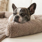 Cama para mascotas gruesa, cálida y antideslizante con borde