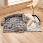 Cama para mascotas gruesa, cálida y antideslizante con borde