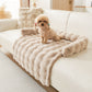 Cama para mascotas gruesa, cálida y antideslizante con borde