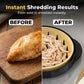 🍗 Manual Meat Shredder with Rotating Lid