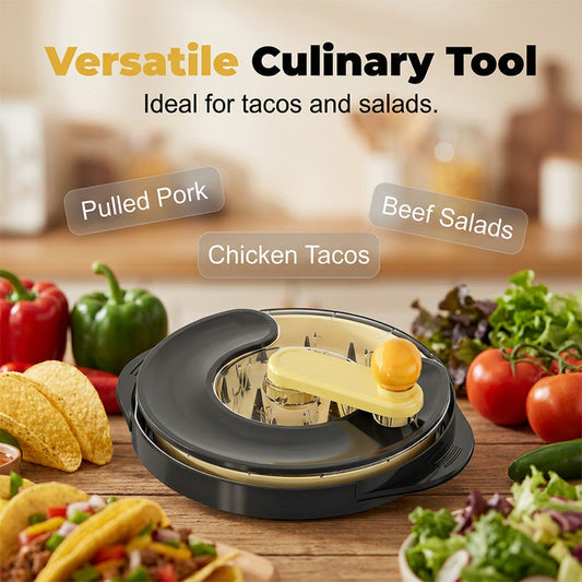 🍗 Manual Meat Shredder with Rotating Lid