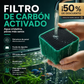 🐟 ¡Aprovecha ahora el 50 % de descuento! Bloques filtrantes de carbón activo alveolar, aptos para acuarios: purificadores de agua y desodorantes reutilizables. Medio filtrante para acuarios.